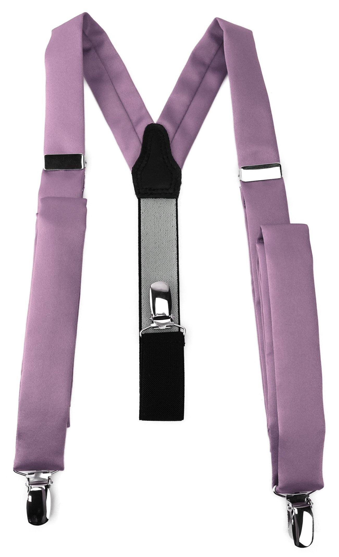 TigerTie Men's Plain Braces - Purple - One size