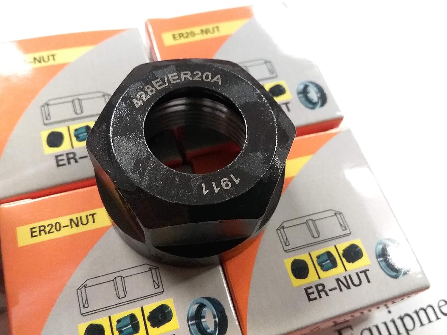 5pcs ER20 Nut for Clamping collets, Balanced to G2.5/25000rpm-NUT-ER20-G25-New