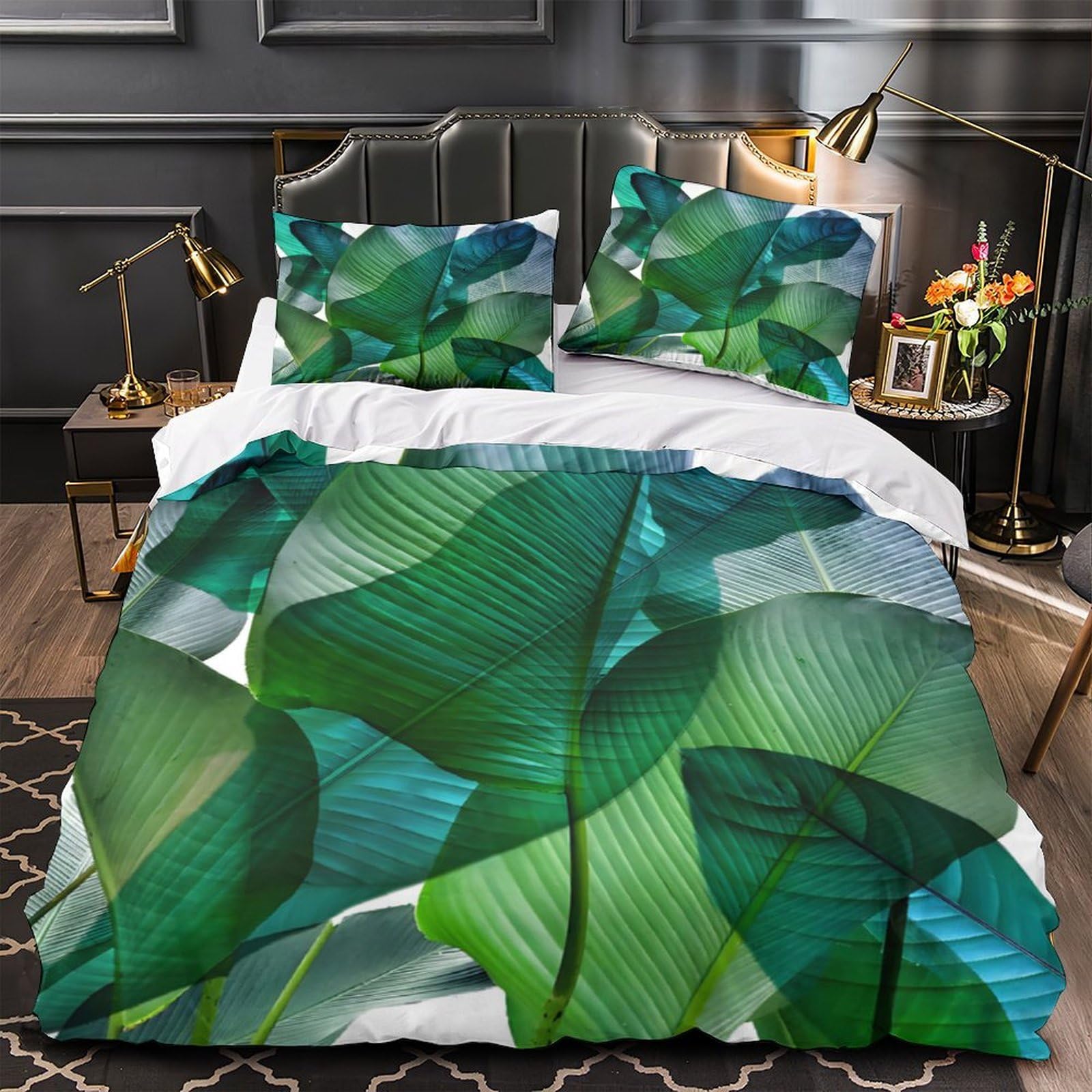 Housse de couette tropicale pour chambre d'enfant moderne et ado