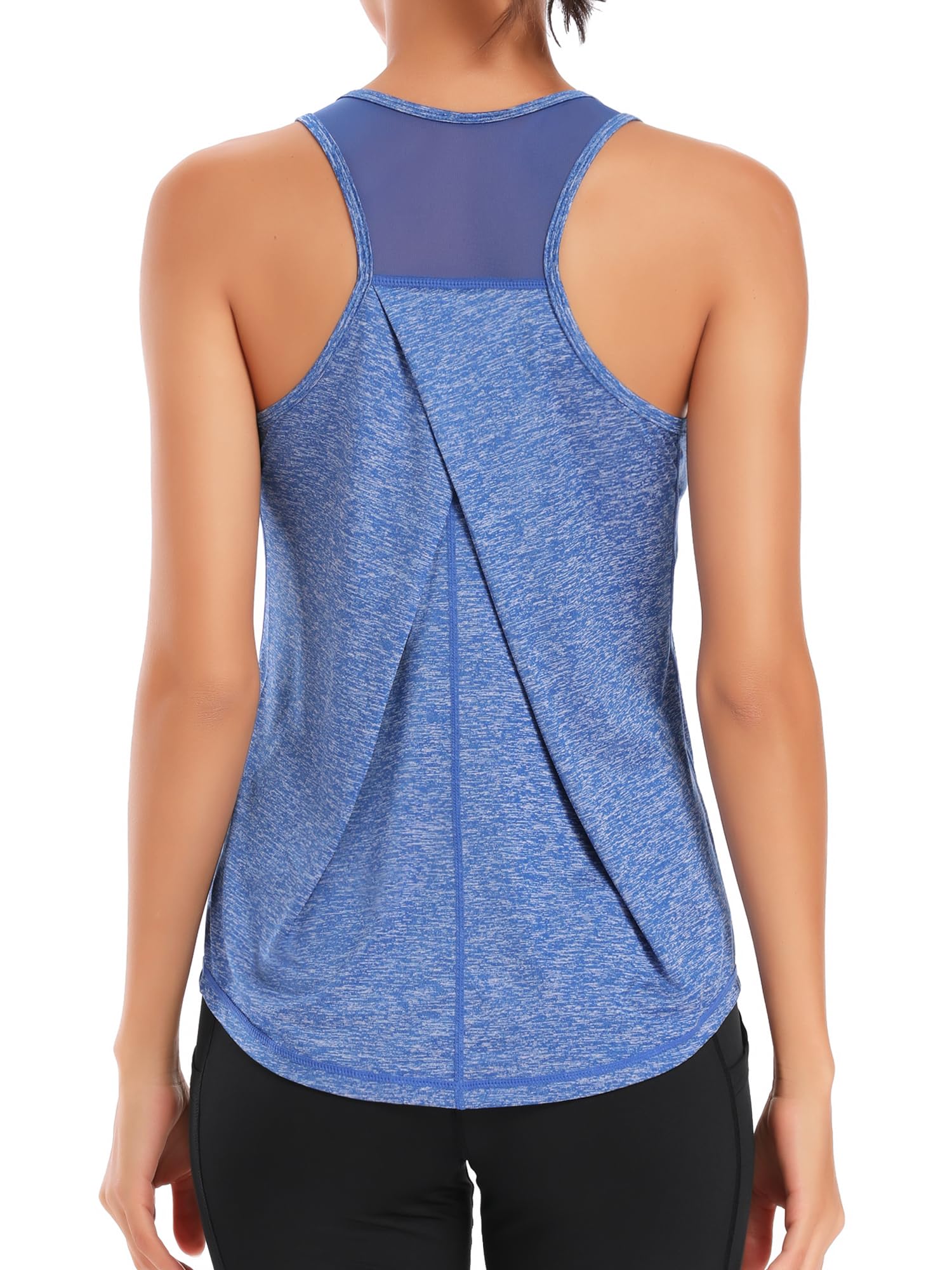 Dawnrole Damen Sport Tank Top Ärmelloses Leichte Fitness Top Yoga Oberteile