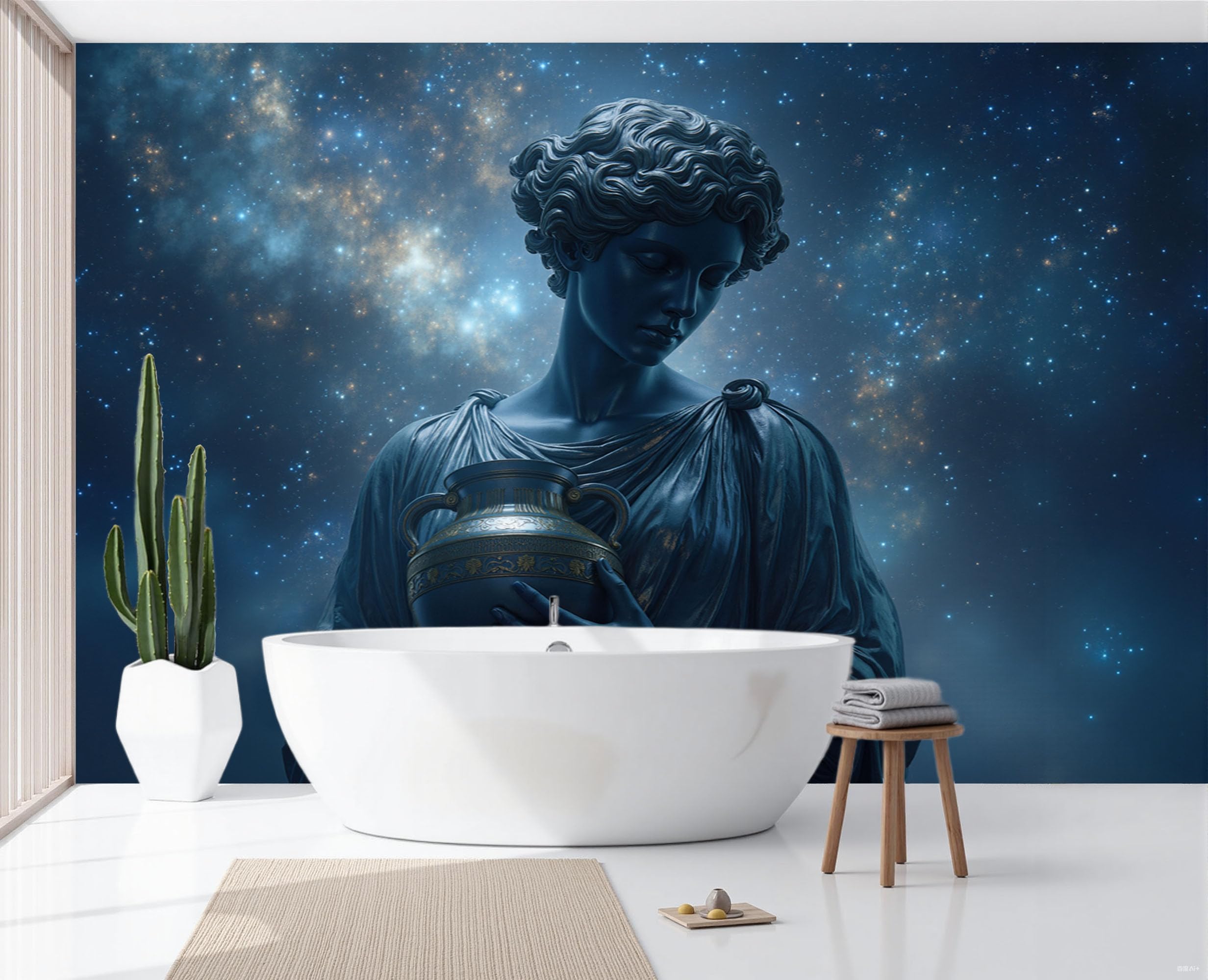 Papier peint déesse des étoiles fantastique pour chambre et bureau