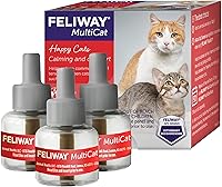 Feliway MultiCat Calming Pheromone Refills 3-Pack, 3x48ml - Reduces Fighting, Chasing & Tension in Multi-Cat Homes