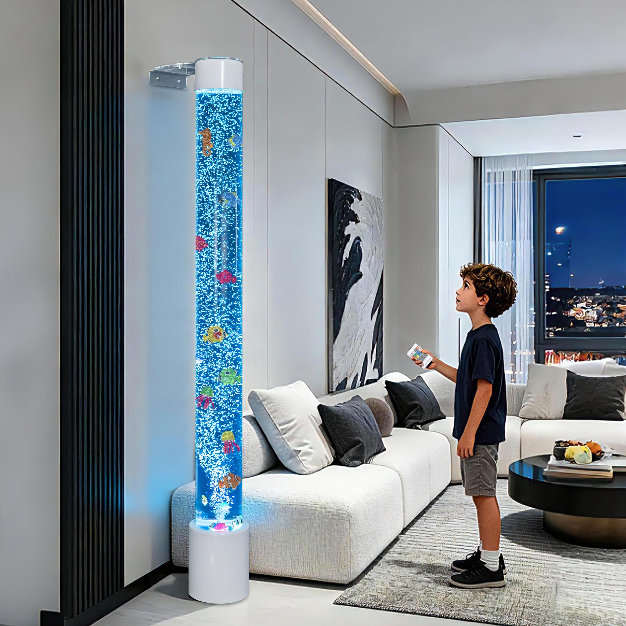 Amazon.com: Water Bubble Fish Tube Lamp- Wall-Mountable Sensory