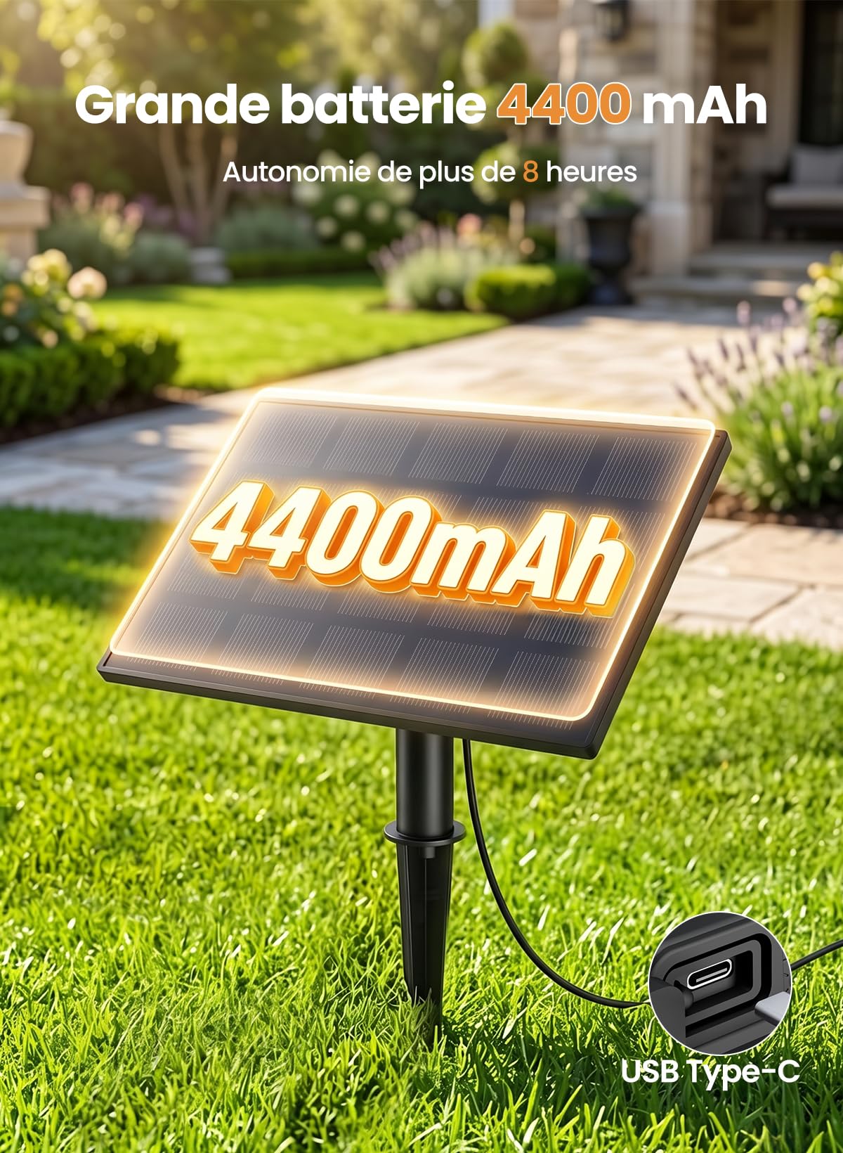 Bomcosy 30M Guirlande Solaire,G40 IP44 2700K,4 Modes,Jardin