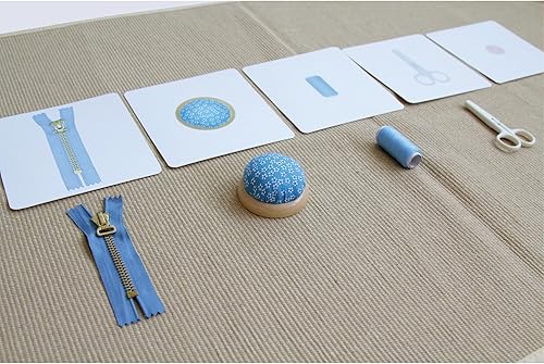 Miniatura 7 de Materiales de lenguaje Montessori Objetos con tarjetas idénticas Juego a juego Minitures Tarjetas flash Herramientas de limpieza Accesorios para el