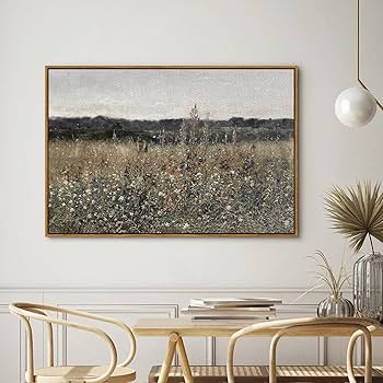 Amazon.com: InSimSea Framed Canvas Wall Art, Landscape Art