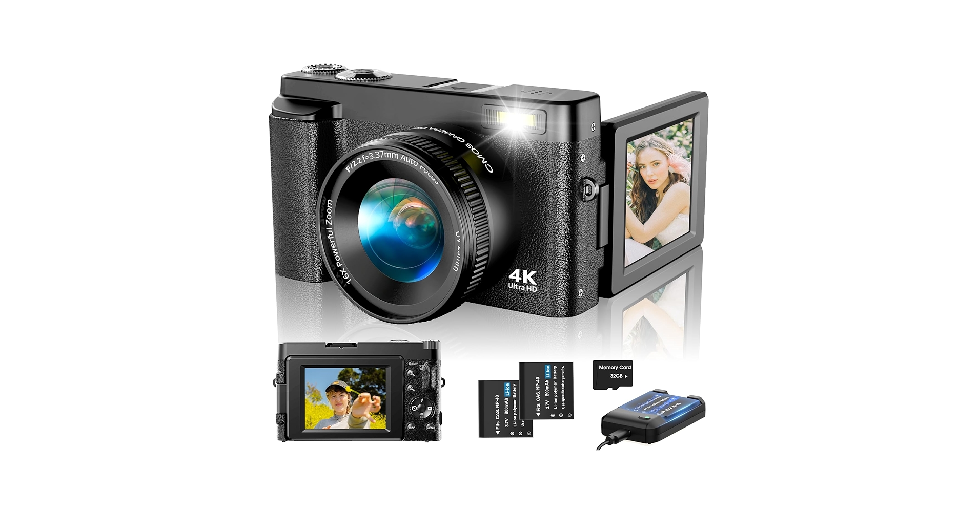 デジタルカメラ 4K Digital Camera 48MP Vlog Camera Amazon.com : 4K Digital Camera for Photography Autofocus