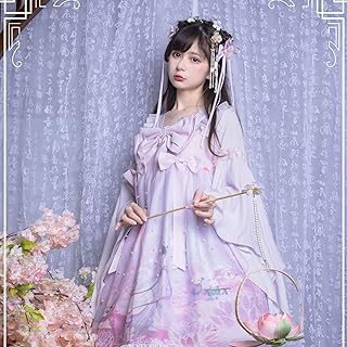 DORA⊕BRS lolita 中华风ロリータゴスロリ 嫦娥奔月 OP汉要素ドレス嫦娥奔月OP（图片色）F女装 コスプレ アニメ 森ガール cosplay lolita 大きいサイズ かわいい ゴシック ロリータ服 学生服 ドレス メイド服 お嬢様