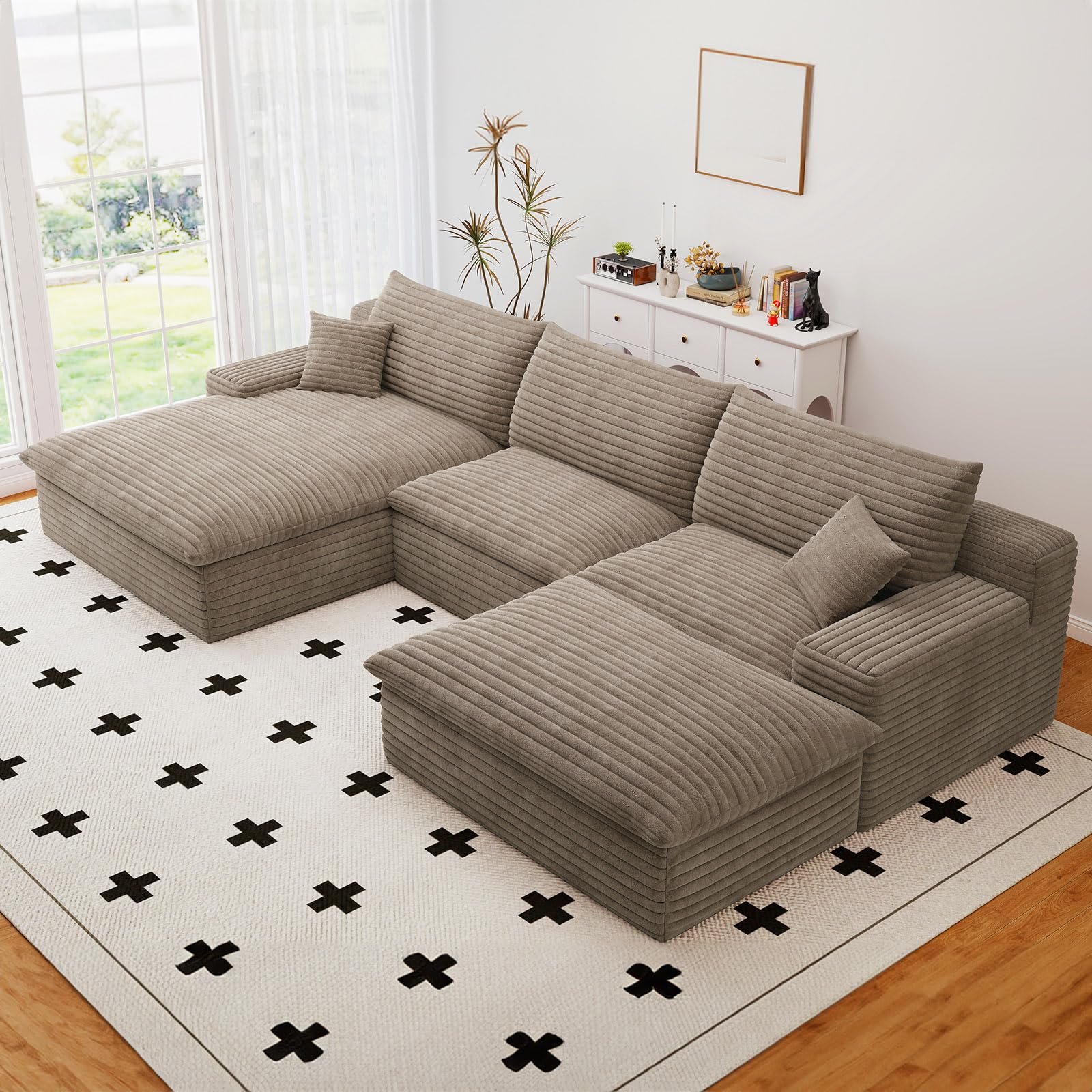 LUCKHAO 107 U-Shape Cloud Sectional