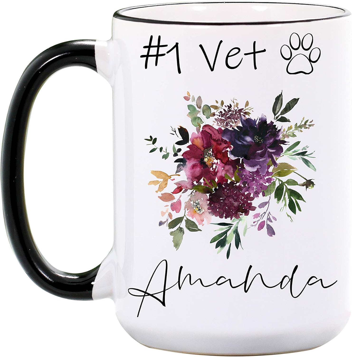Vet Mug Personalized Large 15 oz or 11 oz Ceramic Cup