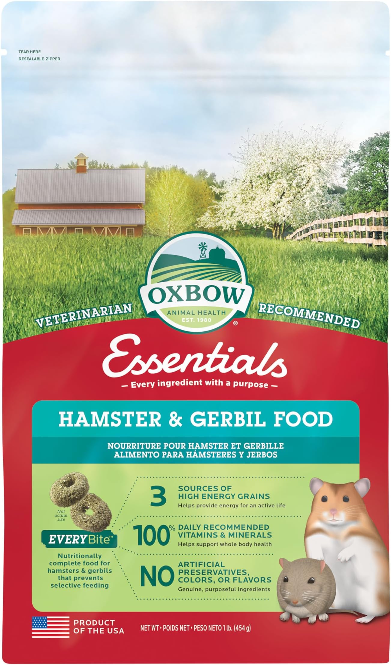 Oxbow Ess Hamster/Gerbil 1 lb