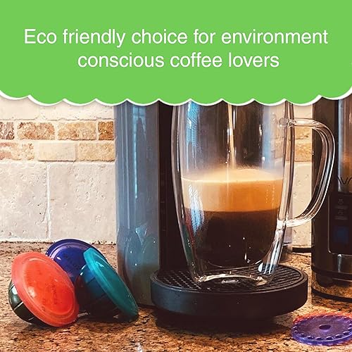 Miniatura 7 de My-Cap Tapas reutilizables para cápsulas de café, compatibles con cápsulas Nespresso Vertuo, reutilizables, de grado alimenticio y sin BPA