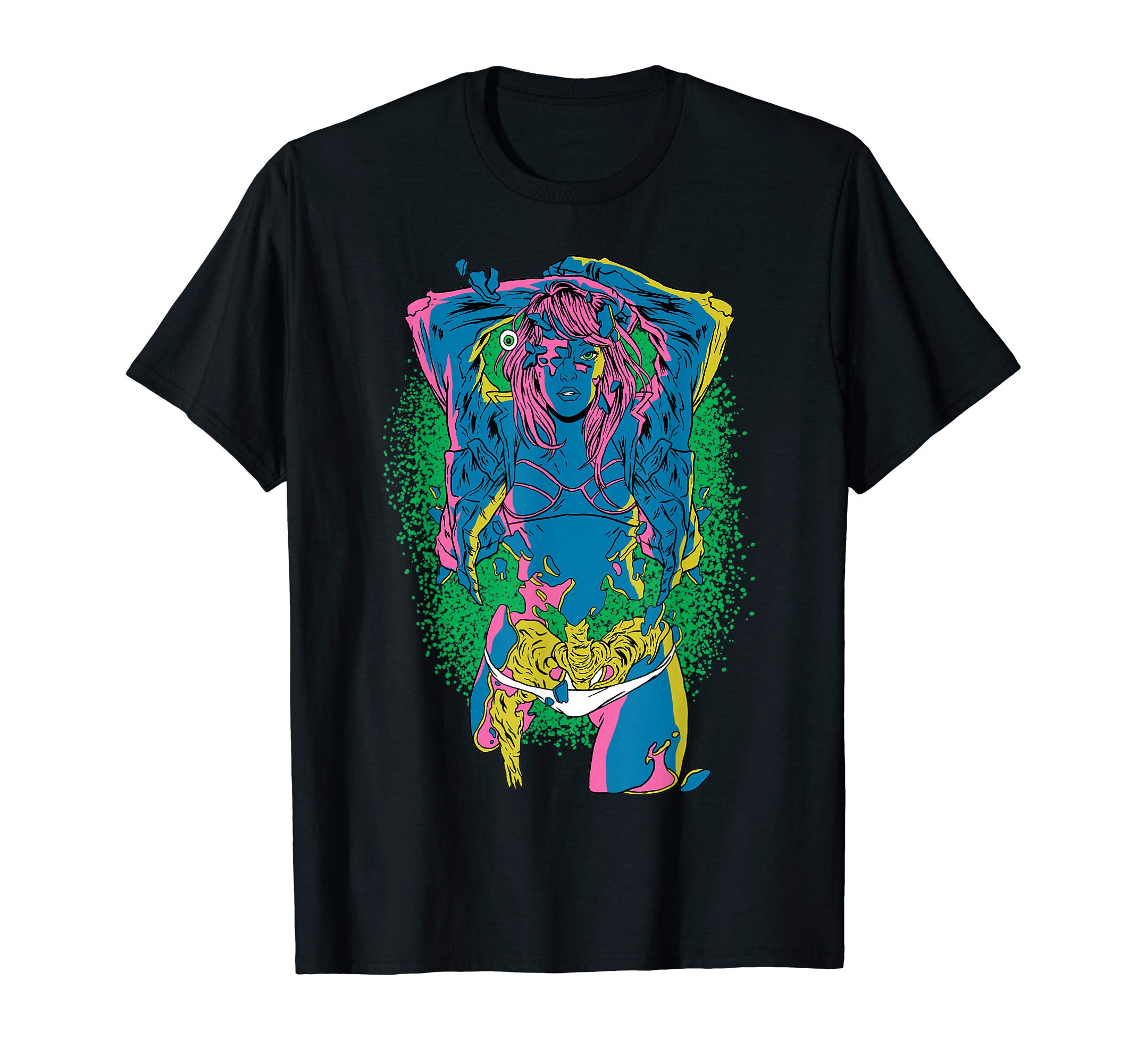 Psychedelic Art Trippy Girl Hippie Perfect Retro Gift Idea T-Shirt