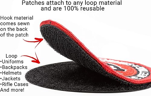 Miniatura 3 de BASTION Parches morales (avión Bombr, gris)  Parche de PVC 3D con cierre de velcro  Bien hecho  Parches de insignia de combate militar ideales para