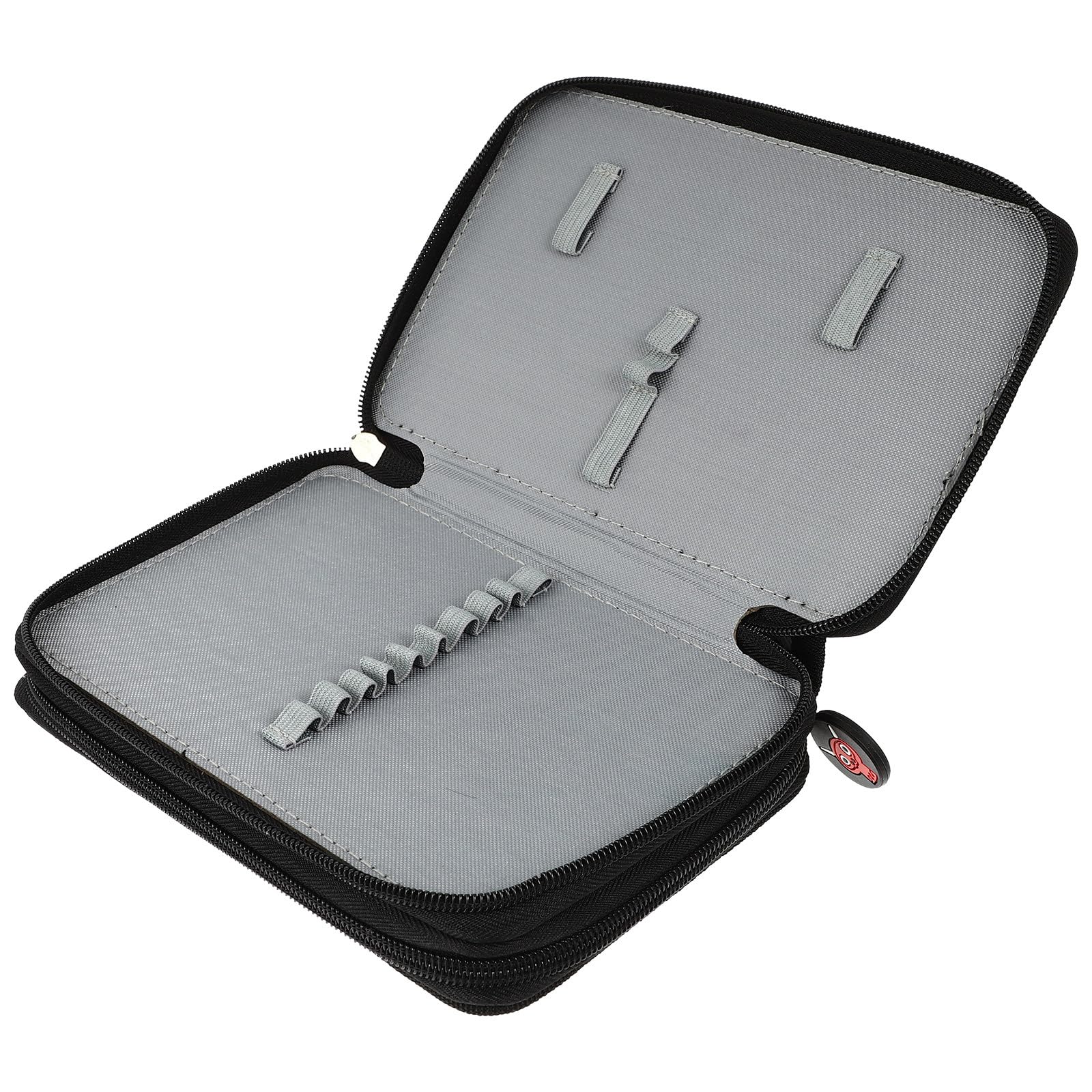 Borsa Porta Attrezzi per Manicure Nero, Resistente e Portatile, Capacità per 35 Penne da Nail Art, per Impiego Domestico in Negozio