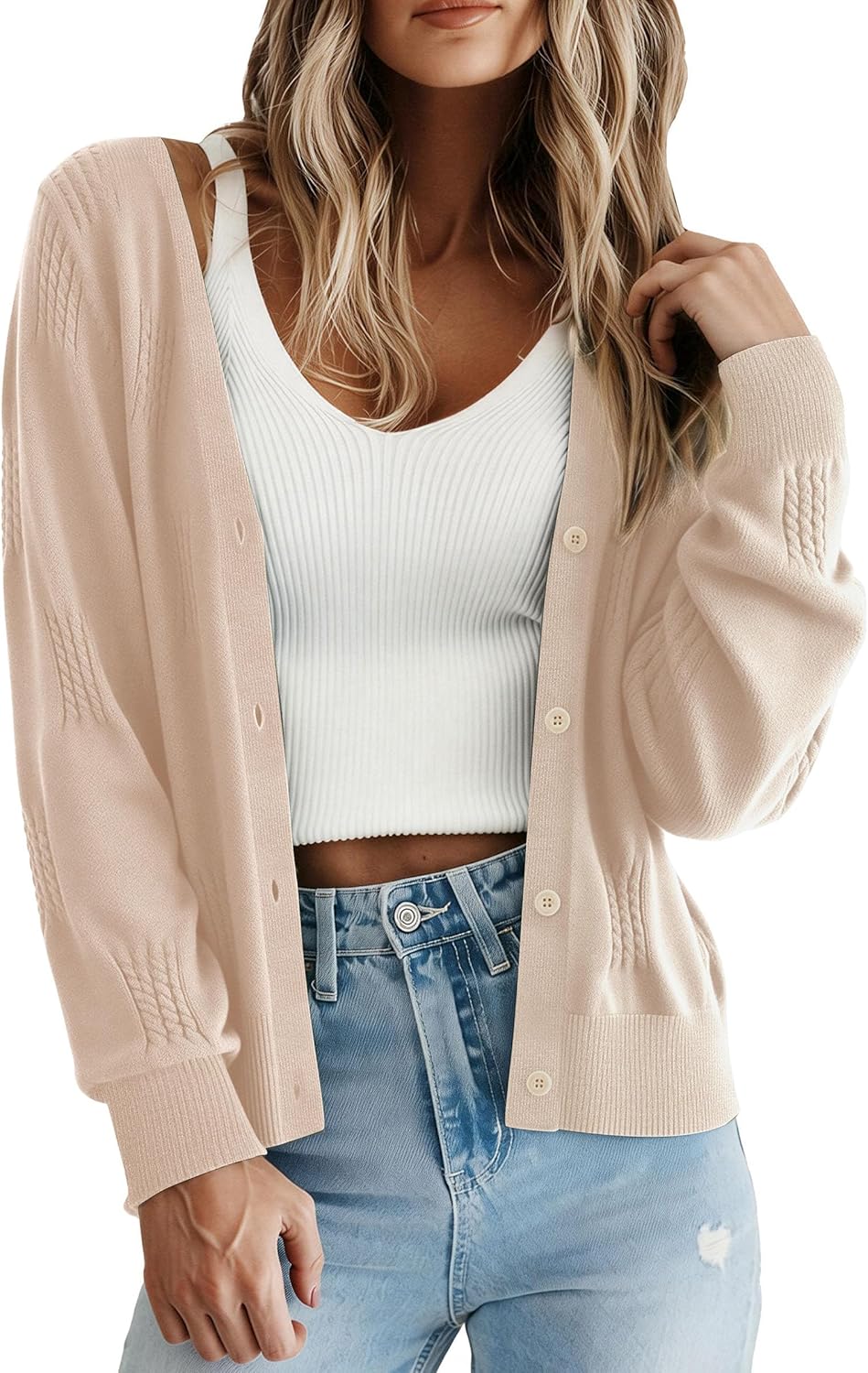 PRETTYGARDEN Cardigan Sweaters for Women Lightweight Knit Button Up V Neck Shrugs 2026 Trendy Winter Fall Fashion Clothing