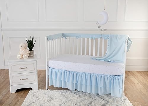 Miniatura 2 de American Baby Company Manta de forro polar (30 x 40 pulgadas) con ribete de satén similar a la seda, suave, cálida y acogedora, azul, para niños y