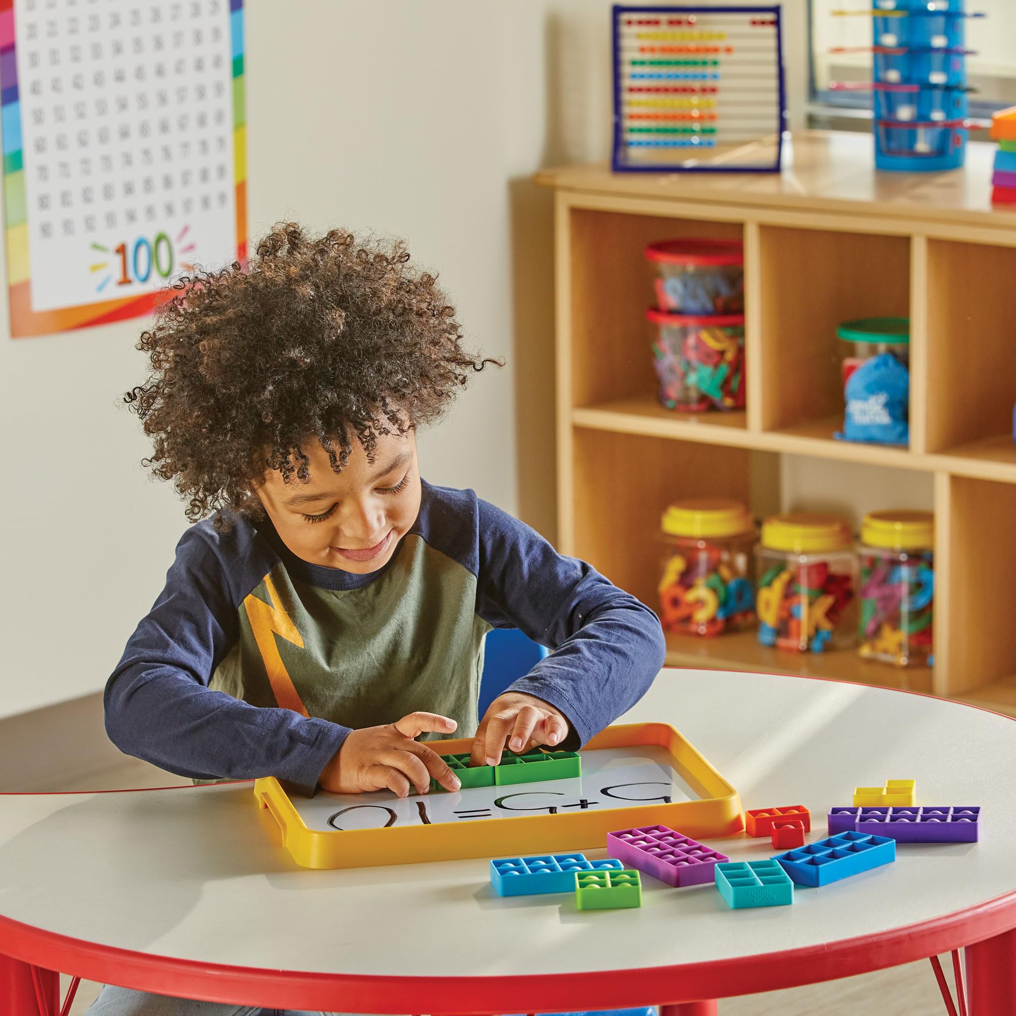 Learning Resources Popper Sensoriel à Bulles pour la Numératie Précoce, Jouet Multisensoriel de Compter, Addition et Soustraction, Cadeau 3-5 Ans