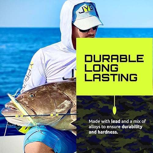 Miniatura 7 de JYG PROFISHING - Plantilla para anzuelos, señuelos de pesca de agua salada, salmón, atún, peces que brillan - Mar profundo perfecto para jigging de