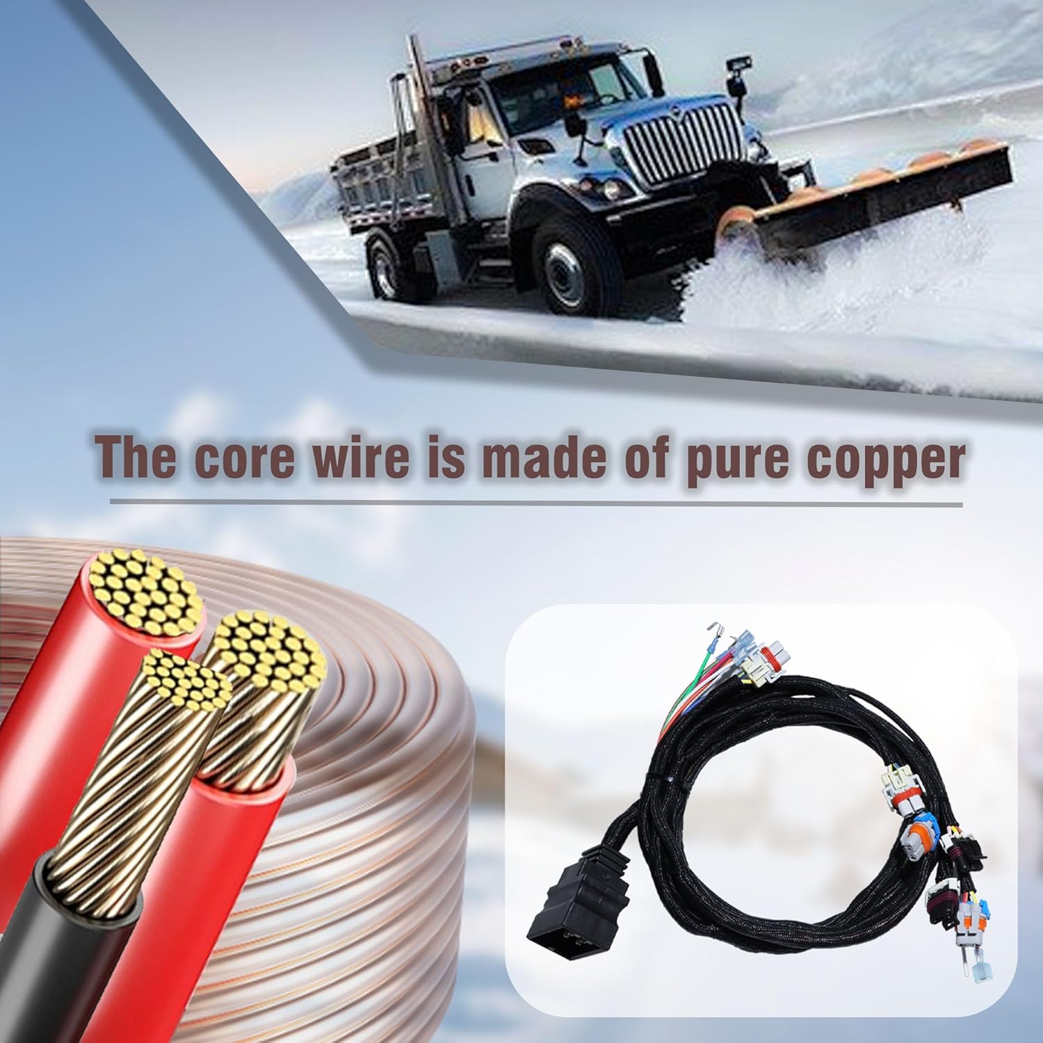 Boss MSC08881 SmartLight2 Plow Side Wiring Harness for 13-Pin 2008 Boss Plow Lights