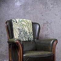 Vista 5 de Breling 2 fundas protectoras para reposacabezas para silla reclinable con estampado de plantas, funda de lino para sofá, funda para la cabeza