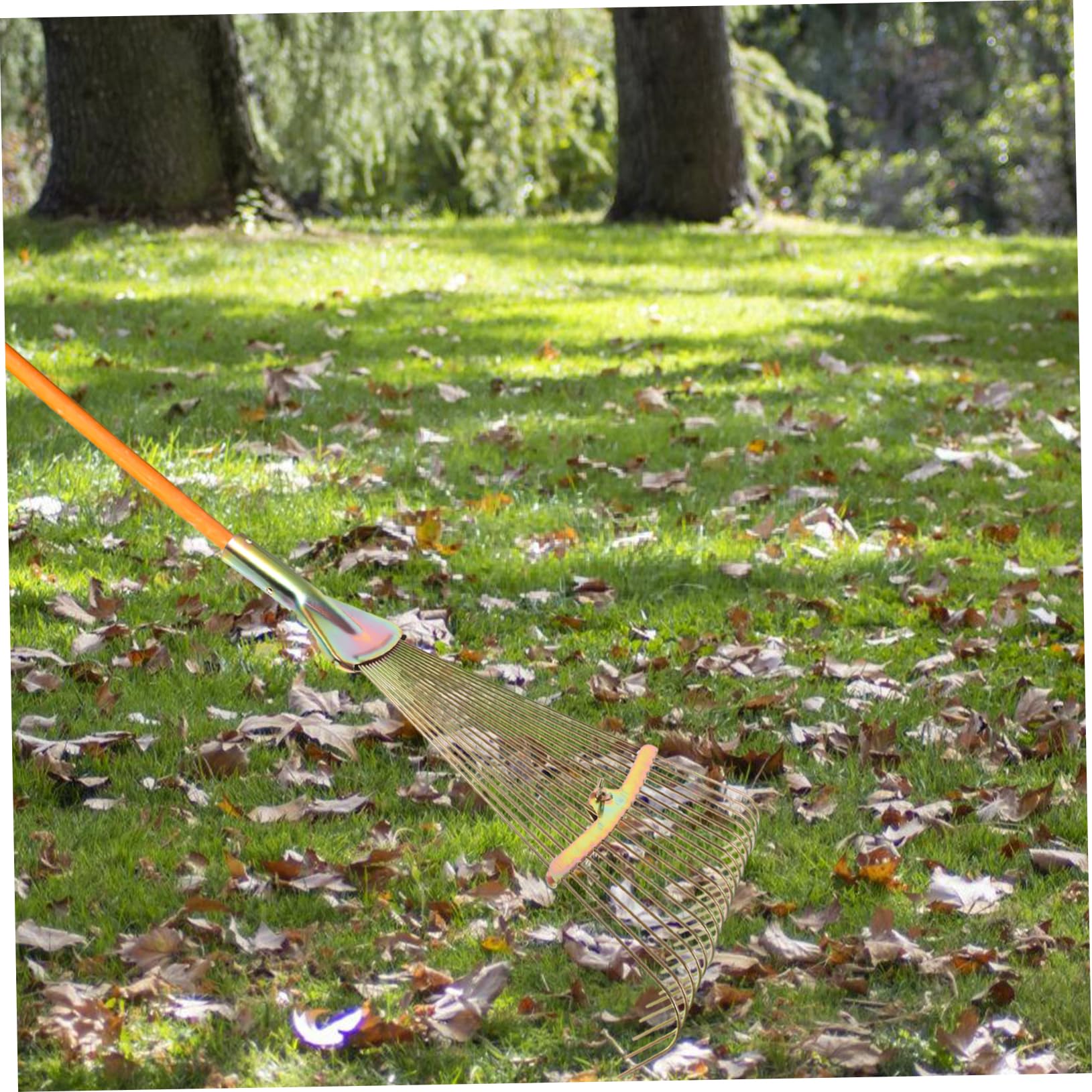 UPKOCH Hochleistungs Handrechen aus Hochkohlenstoffstahl für Gartenarbeit und Rasenpflege mit Robusten Drahtzinken für Obstbäume und Gemüsebeete