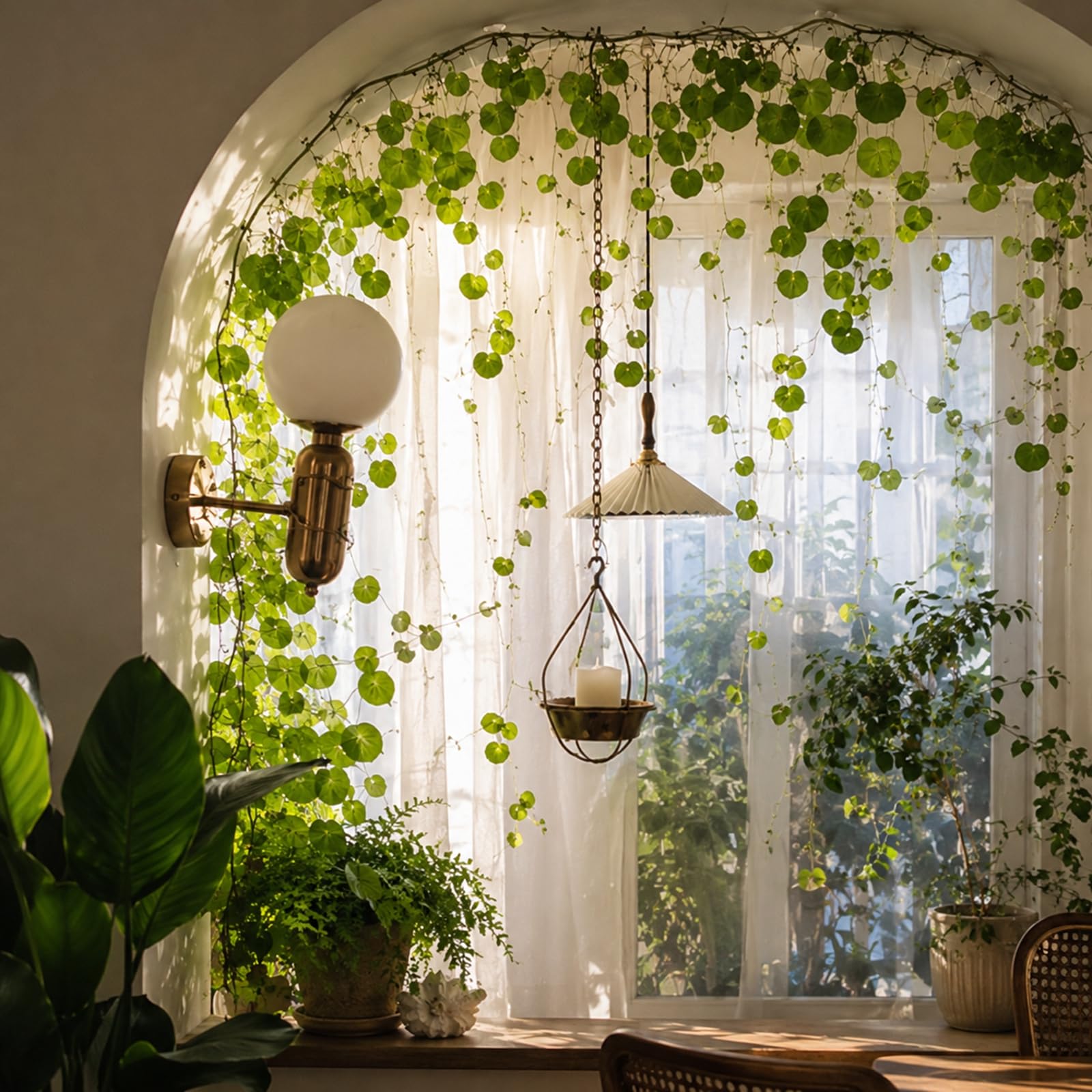 Stephania Cephalantha Live Plant, Caudex Climbing Vine for Indoor Outdoor Hanging Pot-Home Decor Plants-1 Bulb