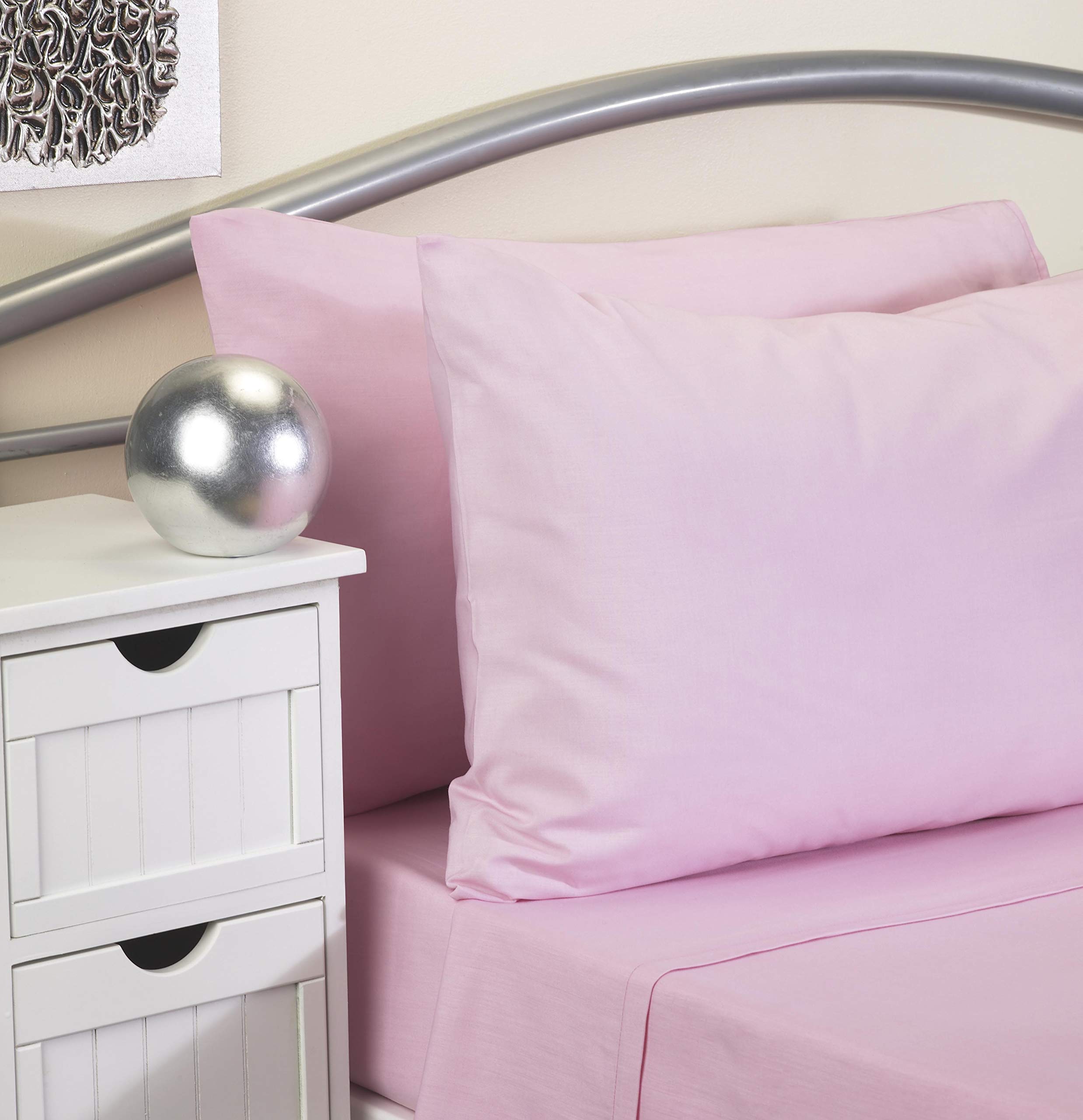 Tiacare Pink Bed Linen - Fire Retardant To Bs En 7175 (, Single - Duvet Cover)