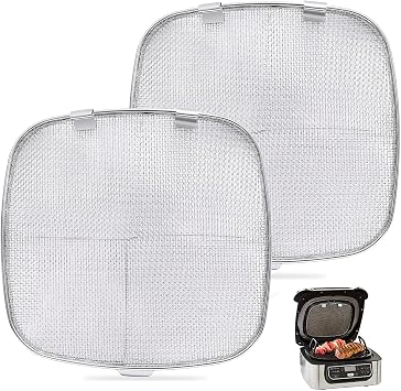 Replacement Splatter Shield Guard for Ninja Foodi AG300 AG301C AG302 | 304 Heat-Resistant Stainless Steel Material Splatter Screens Air Fryer Accessories Dishwasher for Air Fryer