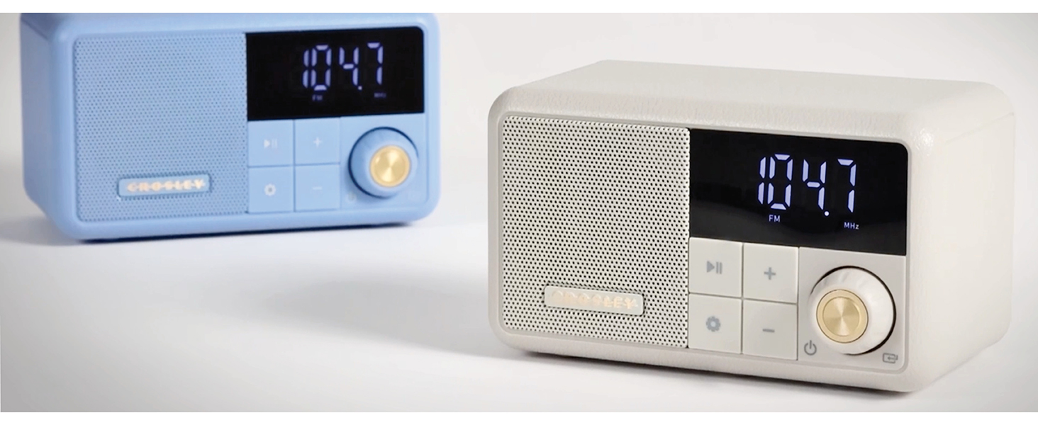 Amazon.com: Crosley CR1121A-EB Cooper Retro AM/FM Radio, Portable