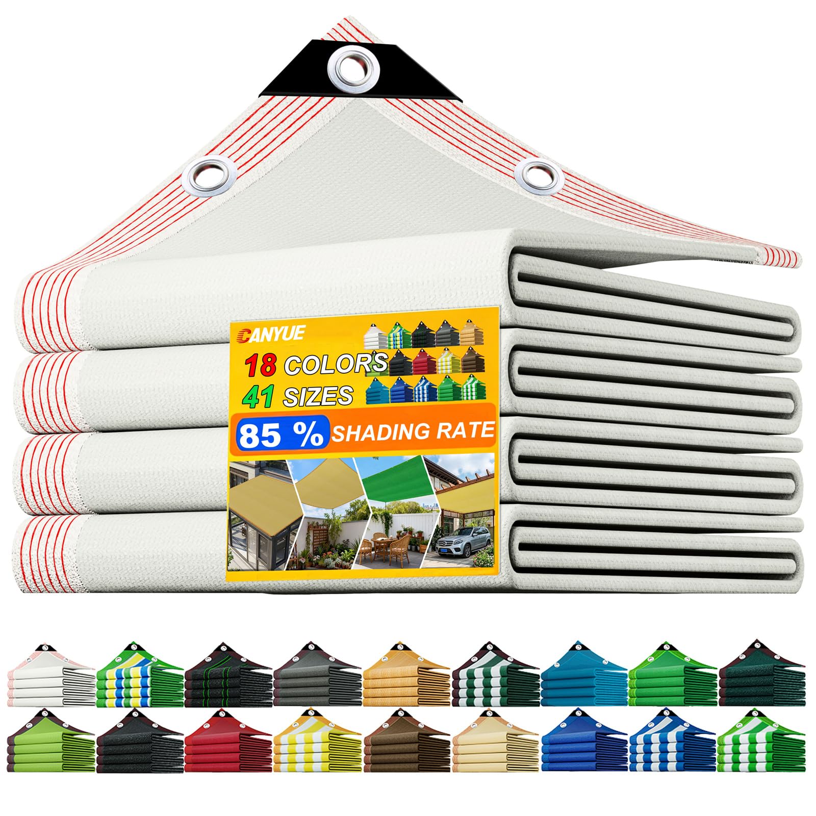 Filet ombrage pour serre et pergola contre la chaleur, bâche 5x6m anti-UV