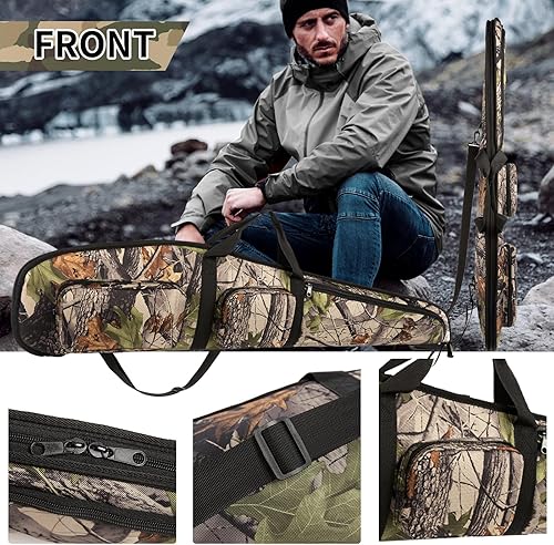 Miniatura 2 de Funda clásica táctica suave para rifles, bolsa de escopeta ajustable, correa de hombro adecuada para cazar, fundas de pistola de tiro para rifles