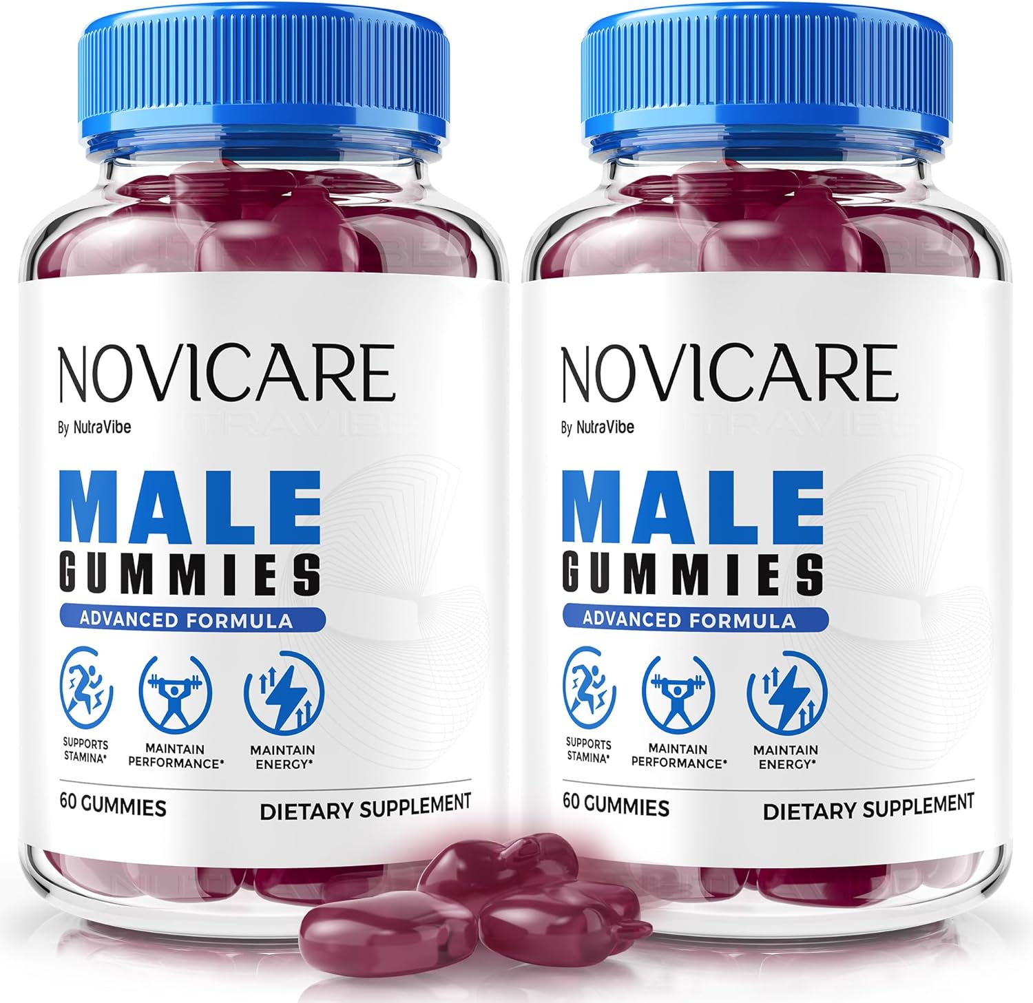 (2 Pack) NoviCare Gummies – Official Novi Care Natural Energy, Stamina & Performance Support | Great-Tasting Daily Gummy | Easy-to-Chew, Fast-Acting & Non-Habit Forming Supplement (120 Gummies)