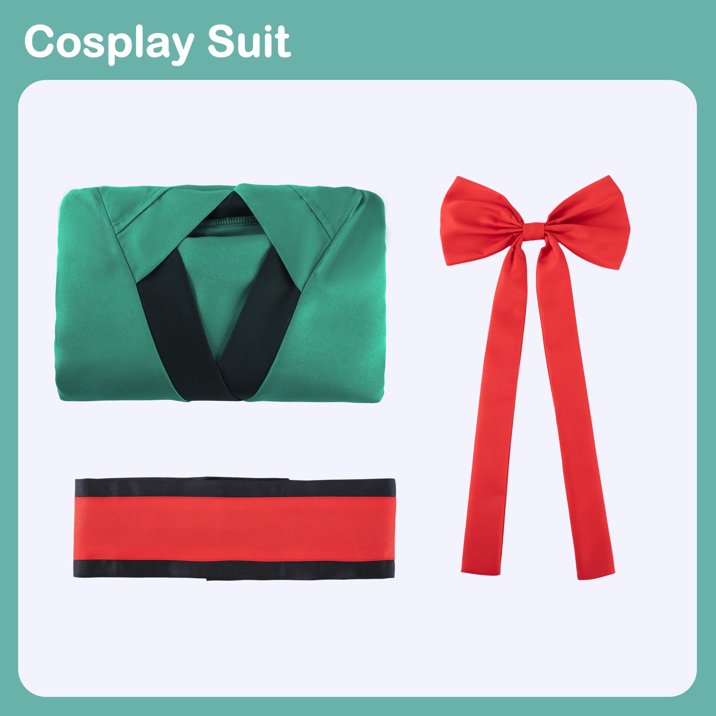 japonés Anime MHA Disfraz de Cosplay Midoriya Izuku AKatsuki Trajes para mujeres Kimono Vestido Traje de Halloween