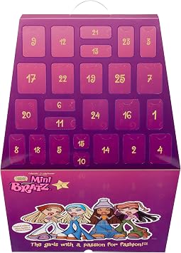 MGA's Miniverse Bratz Minis Advent Calendar - 25 Surprises, Y2K Nostalgia, Collectors Ages 6 7 8 9 10+