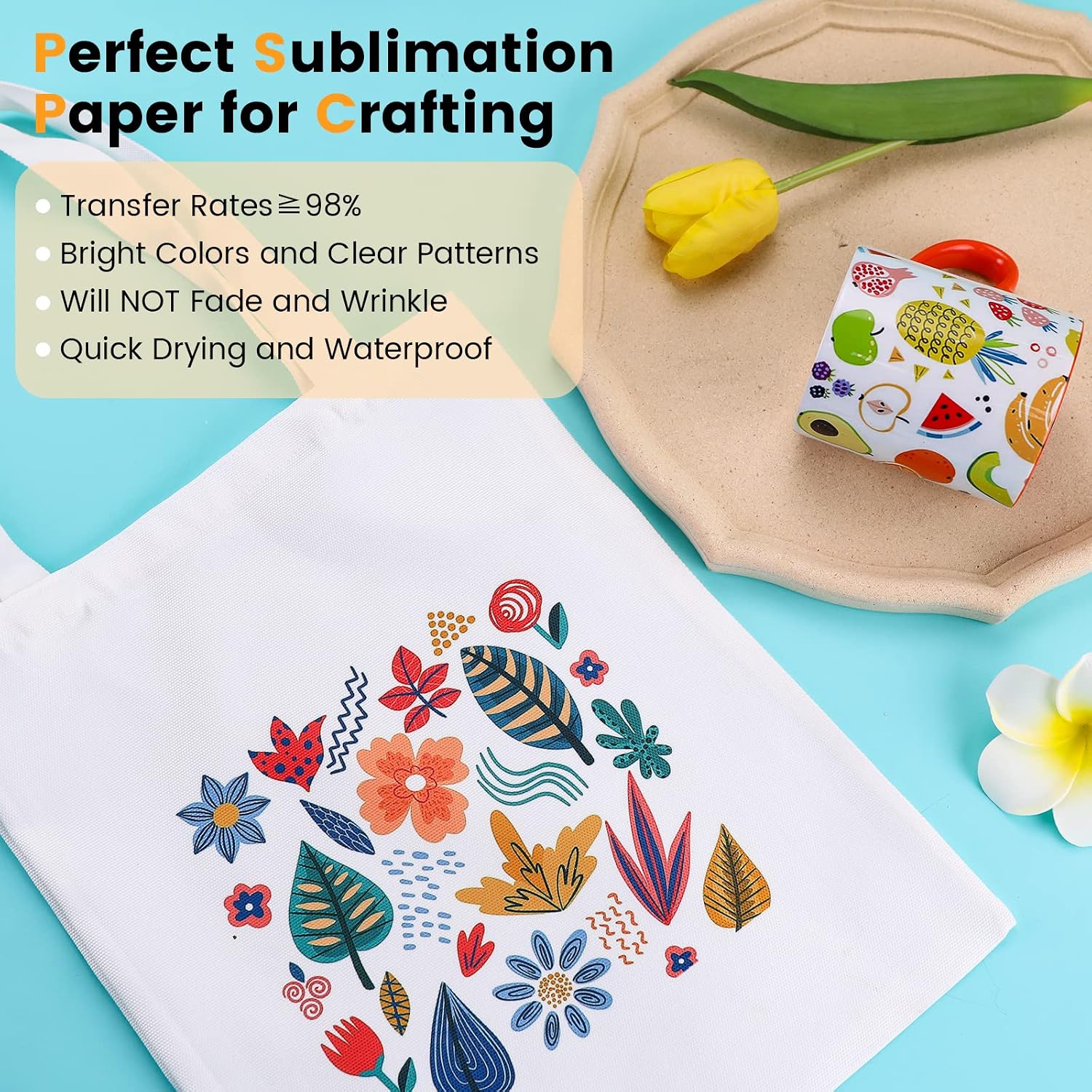 HTVRONT Sublimation Paper 8.5x14 inches - 30 Sheets Sublimation Transfer Paper Compatible with Inkjet Printer, Easy to Transfer 120 gsm Sublimination Paper for tumblers, T-shirts, Mugs
