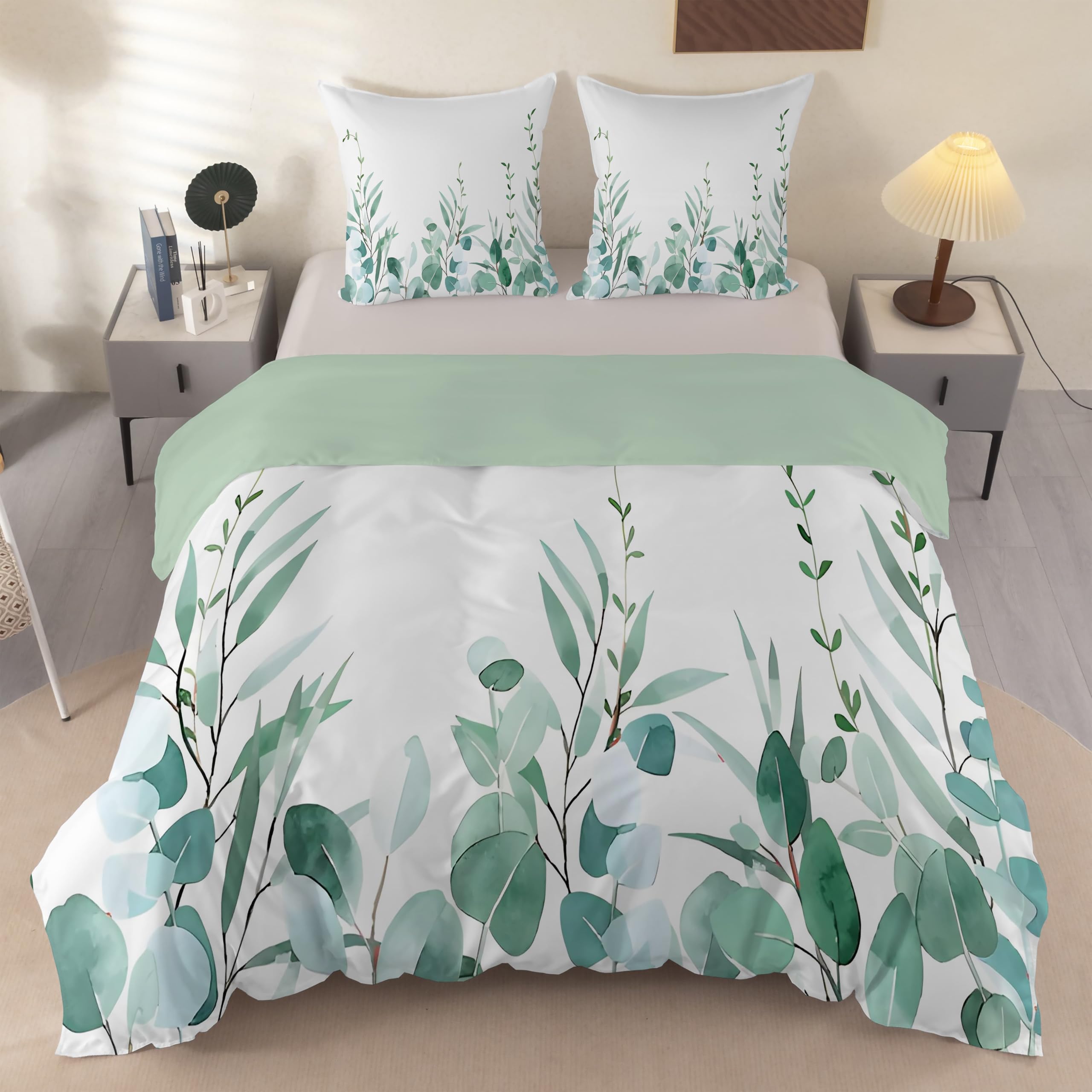 Housse de couette 240 x 260 verte pour transformer votre chambre en oasis de nature