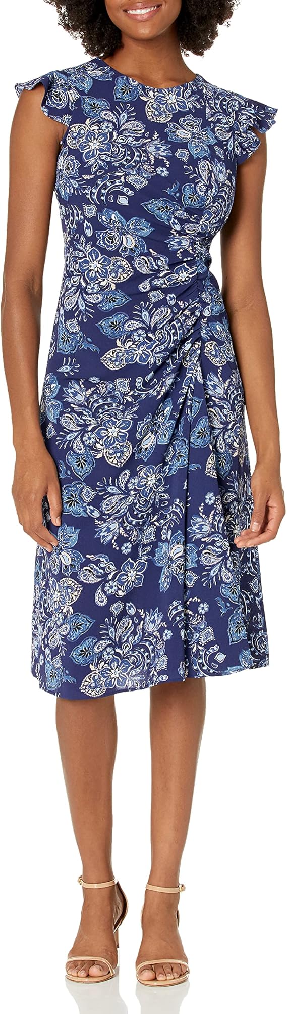vince camuto flutter sleeve dress