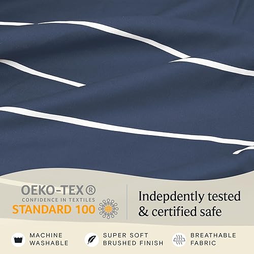 Miniatura 6 de LuxClub - Juego de sábanas, 6 piezas, rayón hecho de bambú, esquinas tipo bolsillos profundos 18 in, ecológicas, sedosas, antiarrugas, frescas,