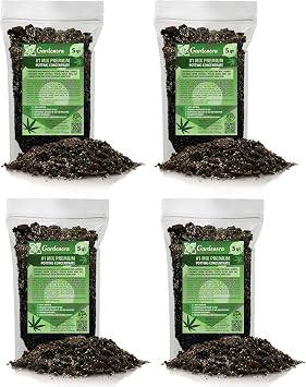 Gardenera Premium HAPPY PLANT Organic Potting Soil Mix - High-Yield Formula for Thriving Container Gardening and Hydroponic Plants - 20 QUARTS