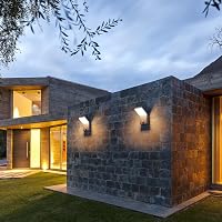 Lampă de perete LED de exterior Klighten cu senzor de mișcare 24 W, IP65 rezistentă la apă, antracit, alb cald 3000 K, pentru exterior, interior, intrare, terasă, grădină 7