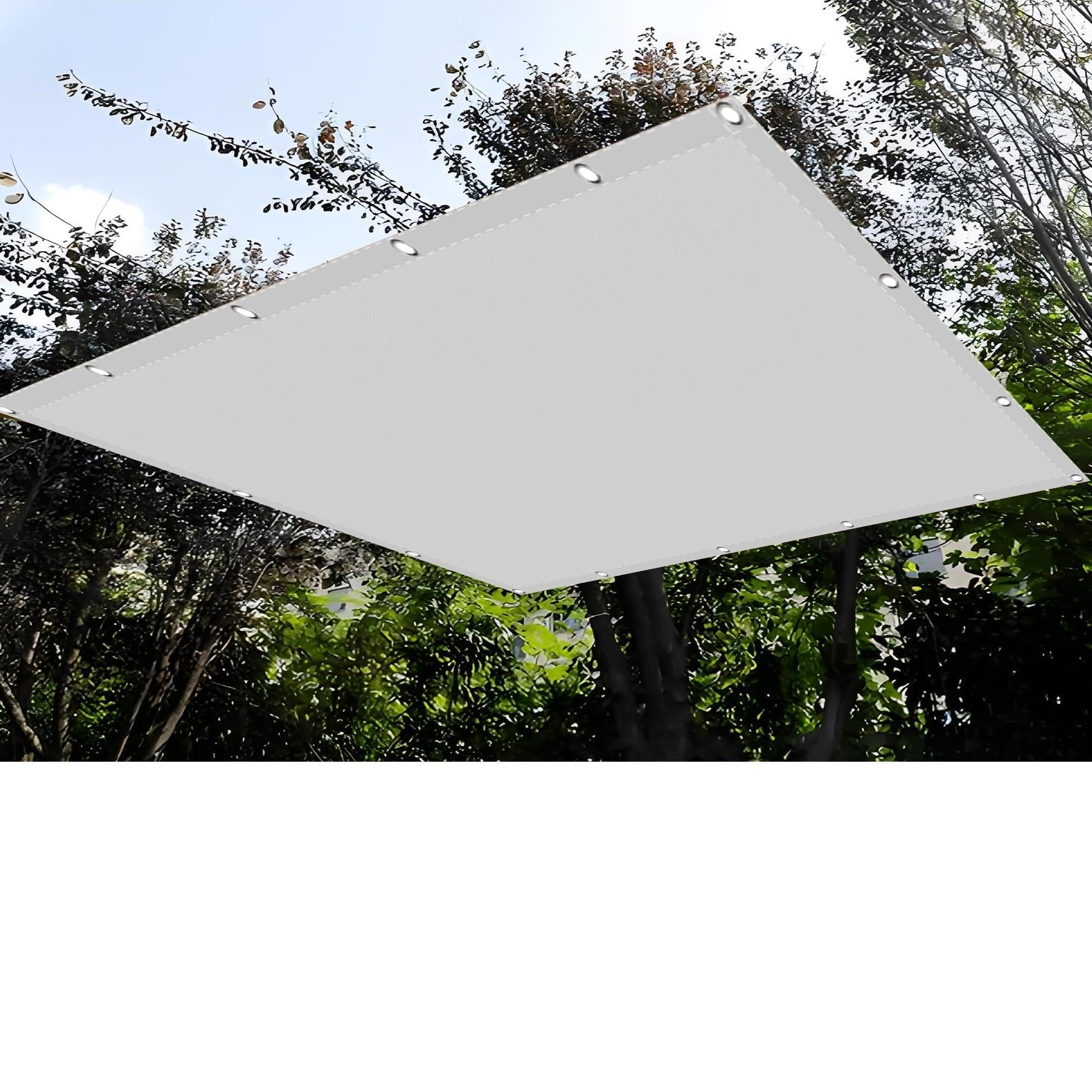 Voile d'ombrage 7.8 x 9 m pour bloquer la chaleur sur la pelouse et au camping