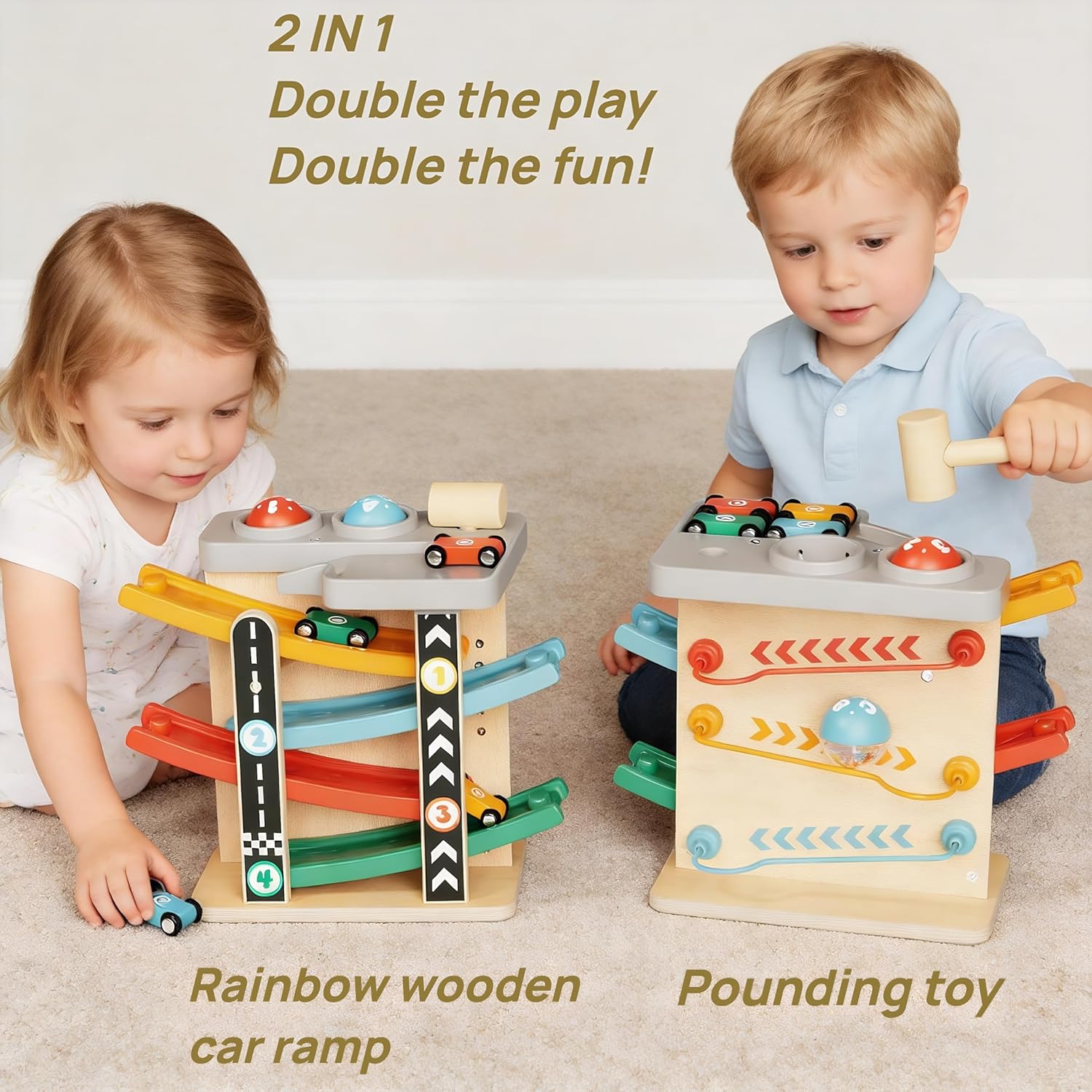 Toddler Toys for 1-2 Year Old Boy, Montessori Toys for 1 Year Old, First Birthday Gifts
