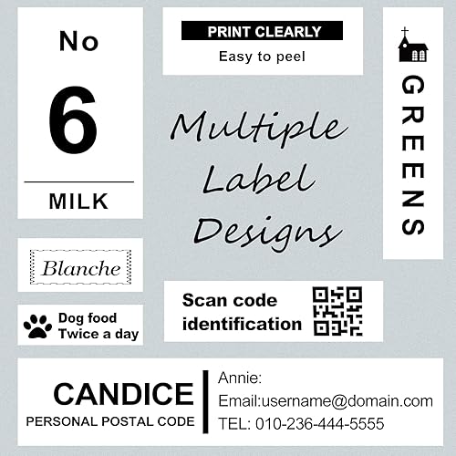 Miniatura 9 de TITBIT TZe - Cinta de repuesto para rotuladora de colores Brother P Touch, cinta TZe de 0.472 in, 0.47 pulgadas, laminada TZe-231 131 431 531 631