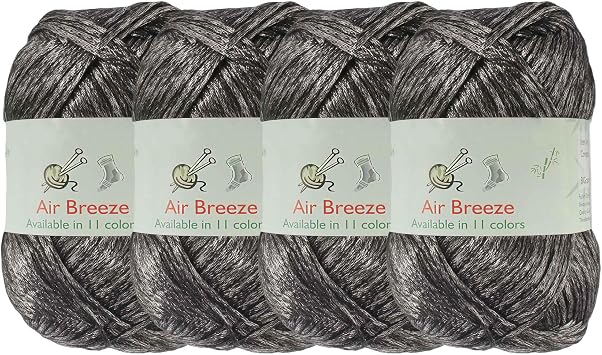 JubileeYarn Air Breeze Yarn - Midnight Black - 4 skeins