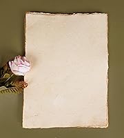 Vista 4 de PKV PAPER Vintage hecho a mano Deckle Edge Papel GSM150 A4 Tamaño 50 Hoja 8.5 X 11.5 pulgadas