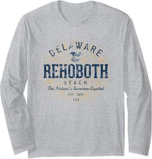Vintage Rehoboth Beach Retro Long Sleeve T-Shirt