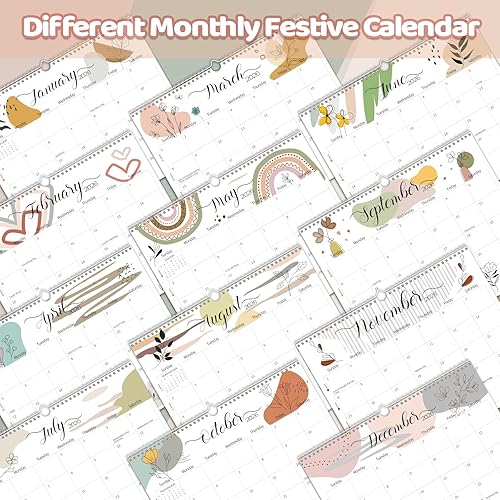 Vista 6 de Guasslee Wall Calendar 2026-2027, 2026 Calendar Wall, 18-Month Planner Wall, 2026 Jan - 2027 Jun, 14" X 11" Monthly Calendar Spiral Bound with Thick