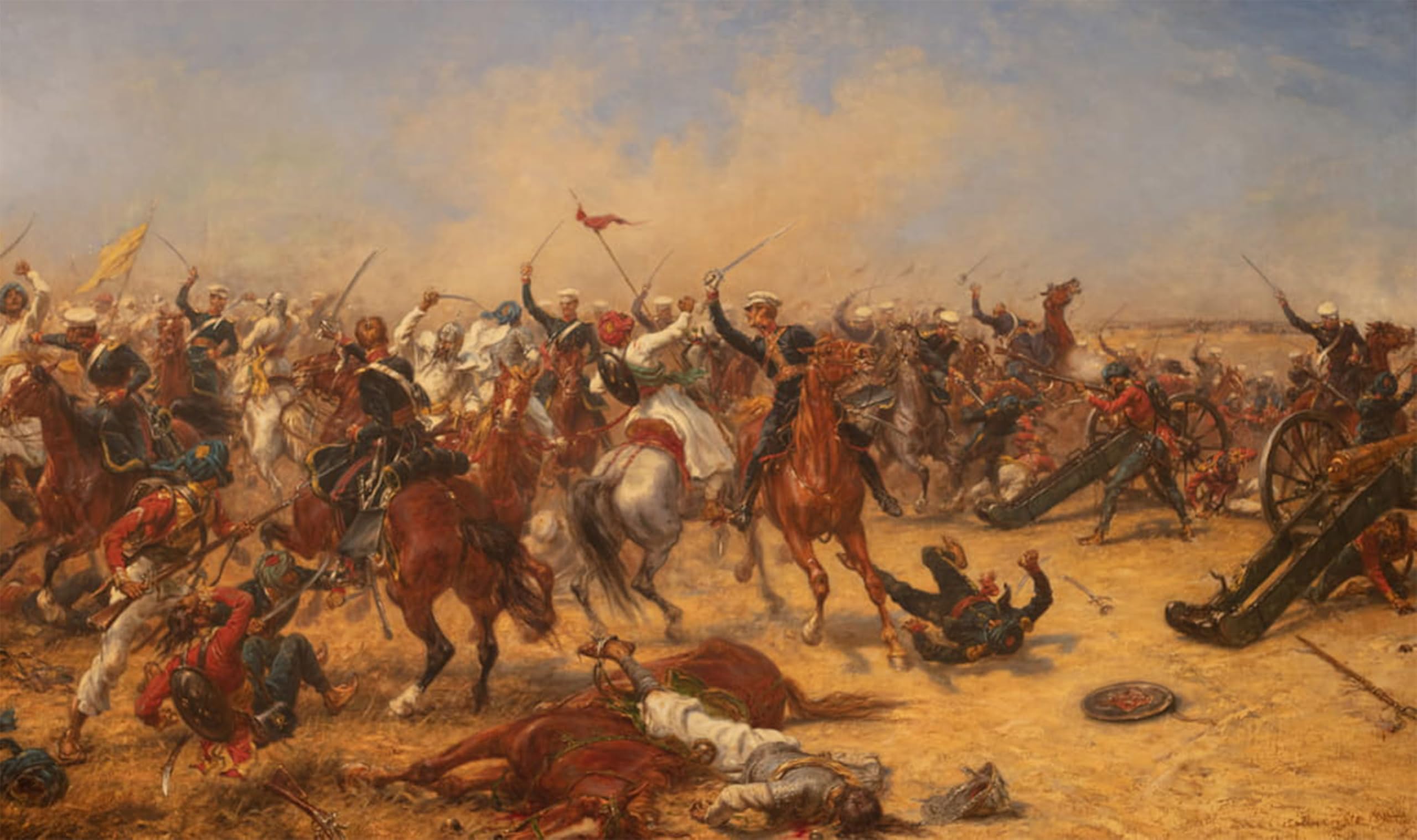 POSTERIIk Famous Print Pop Art Wall Art Graffiti the Battle of Moodkee Th December by Ernest Crofts Art Prints for Home Decor 60x90cm