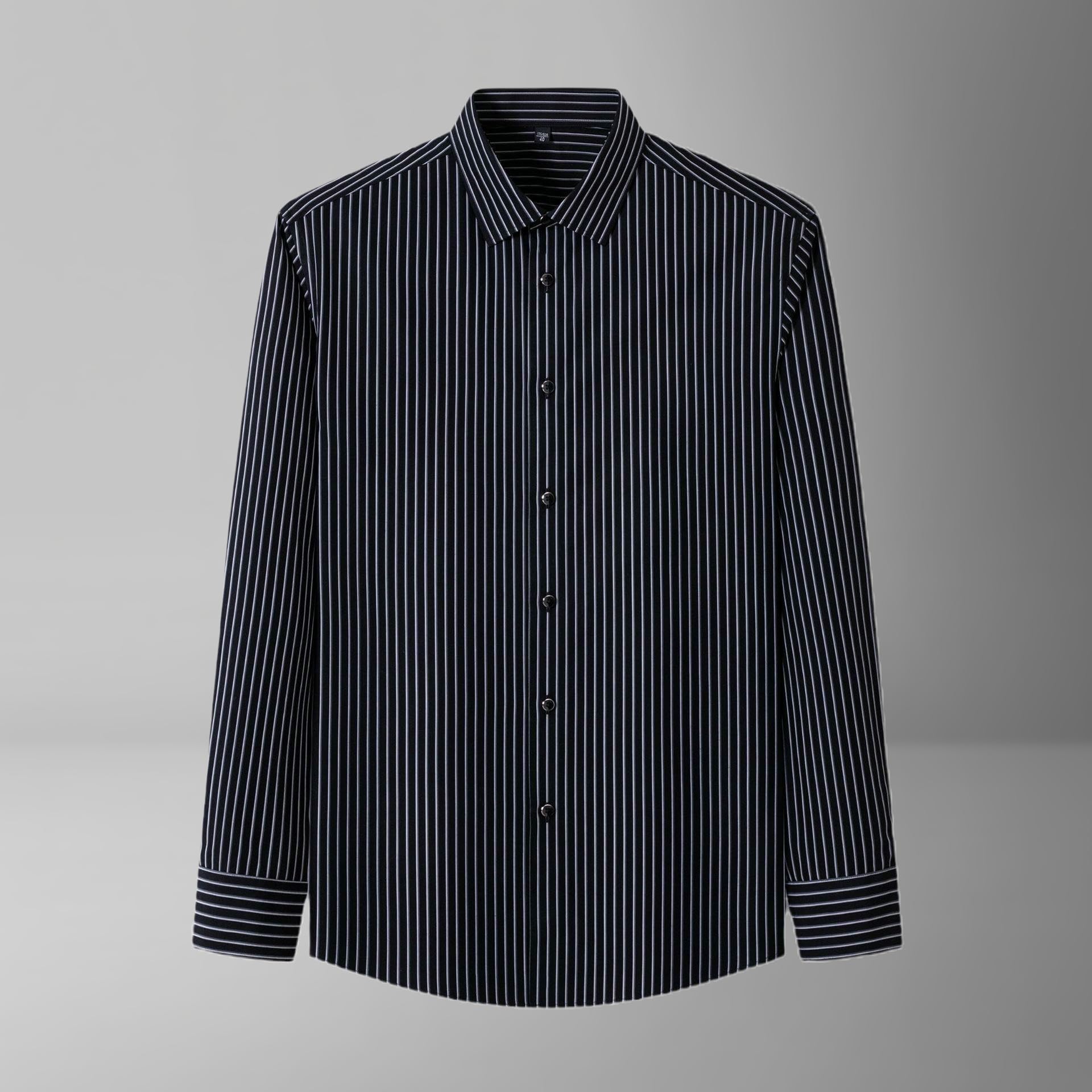 Camisa de algodón para hombre de color sólido, corte ajustado, cuello cuadrado, resistente a las arrugas, ligera, con botones